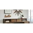 thumbnail image 3 of Sauder Clifford Place 59" Wide Add-on Wood Cubbyhole Organizer, Grand Walnut Finish, 3 of 8