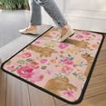 thumbnail image 4 of Golden Retriever with Flowers Door Rugs,Washable Non Slip Door Mats Indoor,Decorative Door Mats,Entry Mat Indoor for Entrance,Bedroom,Kitchen,Bathroom,30"x17", 4 of 6