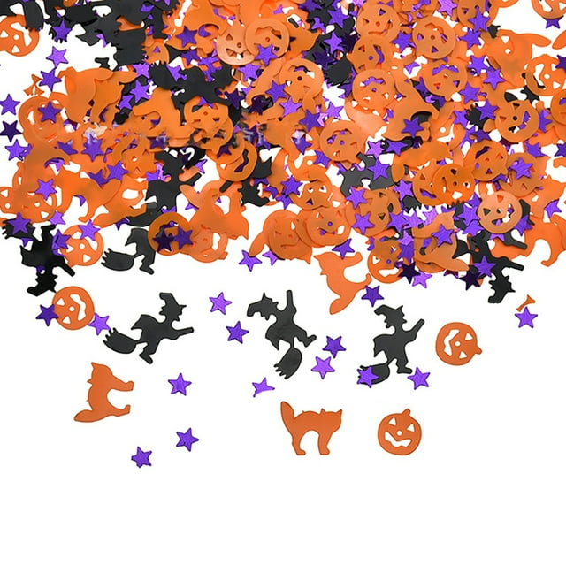 Confettis d'Halloween Fantôme Feuille d'Érable Toile d'Araignée Citrouille Confettis Table Confettis