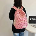 thumbnail image 3 of Bow Backpack for Women Coquette Aesthetic Nylon Rucksack Cute Kawaii Backpack 3Pcs Set With Bow Pattern, 3 of 16