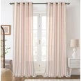 thumbnail image 1 of Cortinas DriftAway, mezcla de lino a rayas verticales, 244 cm, 2 paneles, 1 of 7