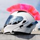 thumbnail image 2 of Pelucas de casco, peluca de pelo punk, peluca de pelo para fiesta de carnaval, peluca de motocicleta, pelo de casco Rosa, 2 of 8