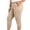 Beige-1, variant on Capri Leggings with Pockets for Women Tummy Control Summer Workout Plus Size Capris Solid Color High Waisted Yoga Cropped Pants for Women Black XXXXL