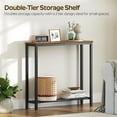 thumbnail image 5 of Narrow Console Table, 2-Tier Small Sofa Table, 29.5" Thin Entryway Behind Couch Table with Shelves, Industrial Hallway Table, for Living Room, Foyer, Black, 5 of 17