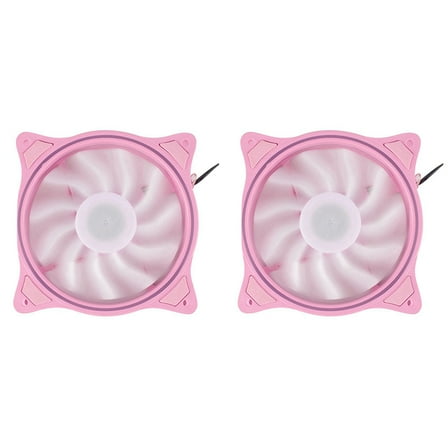 12Cm Pink LED Silent High Wind Volume Computer RGB Cooling Fan