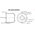 thumbnail image 2 of White Trailer Wheel Hub Center Cap 3.125 inch diameter Travel Trailer, Camper RV, 2 of 4