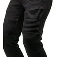 thumbnail image 4 of RAW X Mens Slim Stretch Moto Jeans, Jet Black, 32X32, 4 of 6