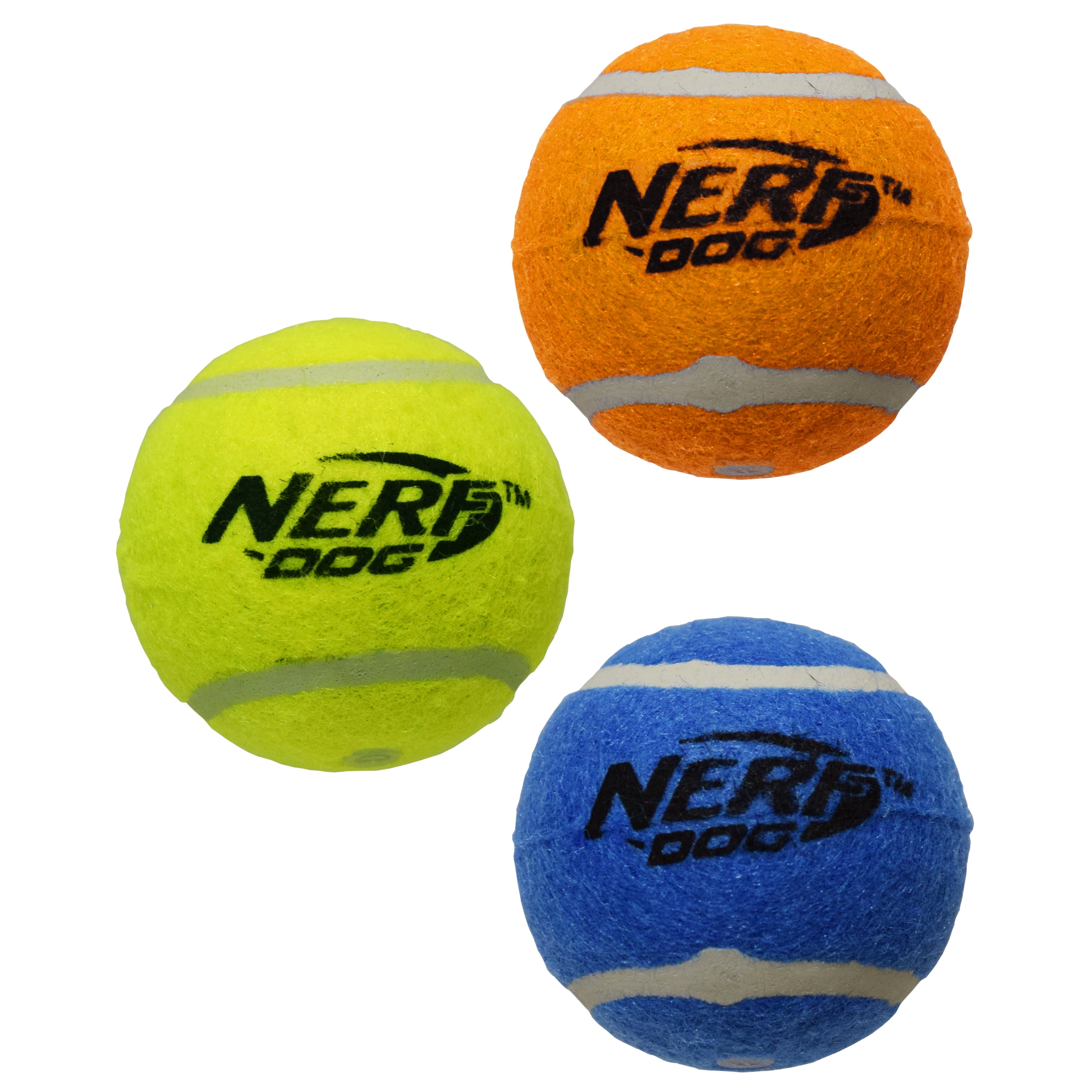 Nerf Dog 12in Blaster w/o Ball Clip 3 2in Squeak Tennis Balls