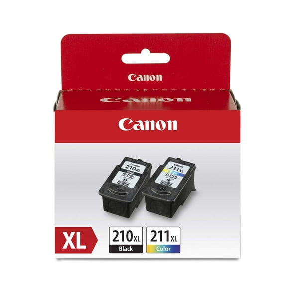 Canon PG-210 XL / CL-211 XL Genuine Ink Value Pack (2 Cartridges), Compatible with MX320/330/340/350/410/420, MP240/250/270/280/480/490/495, iP2702