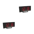 thumbnail image 3 of Matsuzay Despertador LED, espejo Digital, función de repetición, relojes, decoración del hogar, luz, mesita de noche, sala de estar, Rojo 2Conjunto, 3 of 6