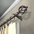 thumbnail image 2 of 13/16" Dia Adjustable 28-48 inch Curtain Rod with Jinx Finials - Cocoa,(4842-287), 2 of 3