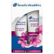 Head & Shoulders Paraben Free Smooth & Silky Shampoo (12.5oz) and Conditioner (10.6 fl oz) Dual Pack