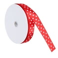 thumbnail image 1 of Satin Ribbon Roll, Classical Style Polka Dot Pattern Elegant Dot Satin Ribbon, For Gift Wedding Red, 1 of 8