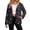 Bat Moon Star Halloween, variant on Ghost Pumpkin Maple Leaves Thanksgiving Print Fleece Jacket Women Button Down Fuzzy Sherpa Jackets Long Sleeve Fuzzy Warm Fall Winter Coats Lapel Collar Teddy Jackets Lounge Outerwear, XL