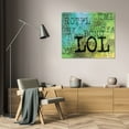 thumbnail image 3 of N Harbick 24x20 Gallery Wrapped Canvas Wall Art Titled - Text Logic I, 3 of 4