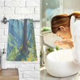 thumbnail image 7 of Yayeee 100% Cotton Hand Towels for Bathroom 16" x 28" Soft Absorbent Kitchen Towel, Blue Mountain, 7 of 7