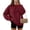WineB&13^0710Q, variant on Garbnen Crew Neck Sweatshirts for Women Oversized Long Sleeves Shirts for Women Casual Fall Winter Soft Trendy Pullover for Women Orange S