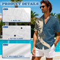 thumbnail image 5 of Yuyamidu Matching Outfits for Couples Vacation Shirts for Men Lightweight Women's Summer Dresses Palm Tree Shirt Men Button Up Shirt Beach Hawaiian Matching Clothes for Couples , XL, 5 of 6