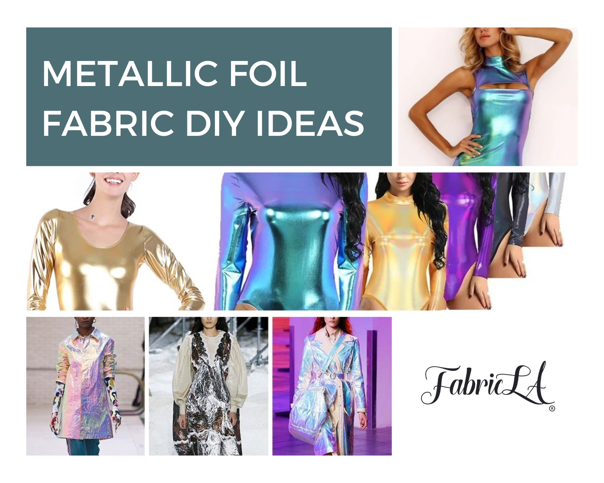 Hologram Metallic Foil Stretch Fabric Width 57 Inches(Purple Iridescent  1yard)