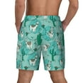 thumbnail image 4 of Fotbe Alapaca in Boho Men’s Swim Trunks Quick Dry Swim Shorts Board Shorts with Mesh Lining-X-Large, 4 of 9