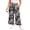 Black White Branch, variant on Women's Plus Size Wide Leg Pants Lightweight Casual High Waist Side Slit Flowy Lounge Trouser With Pockets XL-5XL