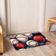 thumbnail image 6 of Baseball Non-Slip Polyester Chair Mat - Machine Washable Door Mats and Rugs, 6 of 6