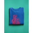 thumbnail image 3 of Colorful Red Anatomical Heart Sweatshirt Men -Image by Shutterstock, Male XX-Large, 3 of 4