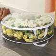 thumbnail image 2 of Conteneur de Rangement pour Couronne de Noël 30 Pouces Coque Rigide avec Poignées Durables et Guirlande à Double Fermeture Éclair Couronne Rouge Boîte de Rangement en Plastique Dur pour Décoration de Vacances Artificielle de Noël, 2 of 7