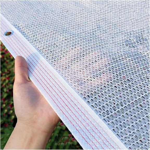 White Shade Cloth 55% Garden Shade Net for Greenhouse Plants 10x10ft 10x20ft 13x23ft Outdoor Shade Garden Sun Shade Mesh Screen Cover for Patio Balcony Chicken Coops(10x10ft)