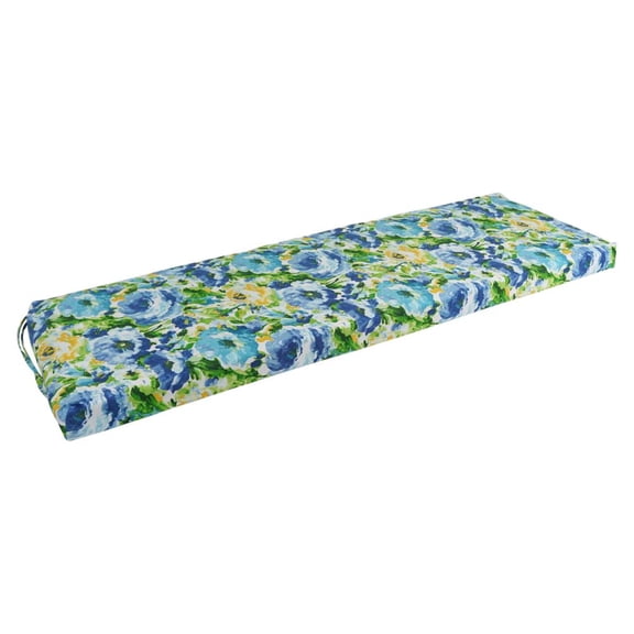 63-inch by 19-inch Patterned Outdoor Spun Polyester Bench Cushion 963X19-REO-65