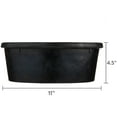 Vibrant Life Large Rubber Dog Bowl, Black, 3 Quart