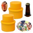 thumbnail image 3 of Fizz Keeper Tapón Botella Tapa Refresco Hermético Inflable 2 Piezas para Viajes Al Aire Libre, 3 of 9