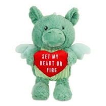 Small Dragon Plush, Green, 12", Valentine's Day by Way To Celebrate