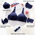 thumbnail image 4 of Plus Size Padded Bras Women Sports Bra Reusable Bra Pads Bra with Padding Bras for Women Under 2 Wire Free, 4 of 7