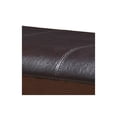 thumbnail image 4 of Benjara Wooden Counter Height Bench with Leatherette Seat- Brown and Black, 4 of 6