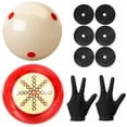 thumbnail image 1 of Taco de billar Hordolry con puntos y 2 bolas de billar, 1 of 4