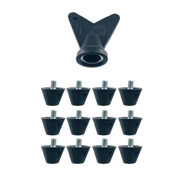 Lerpwige 12Pcs/set 13mm/16mm Football Shoe Studs for 5MM Threaded Football Soccer Shoes