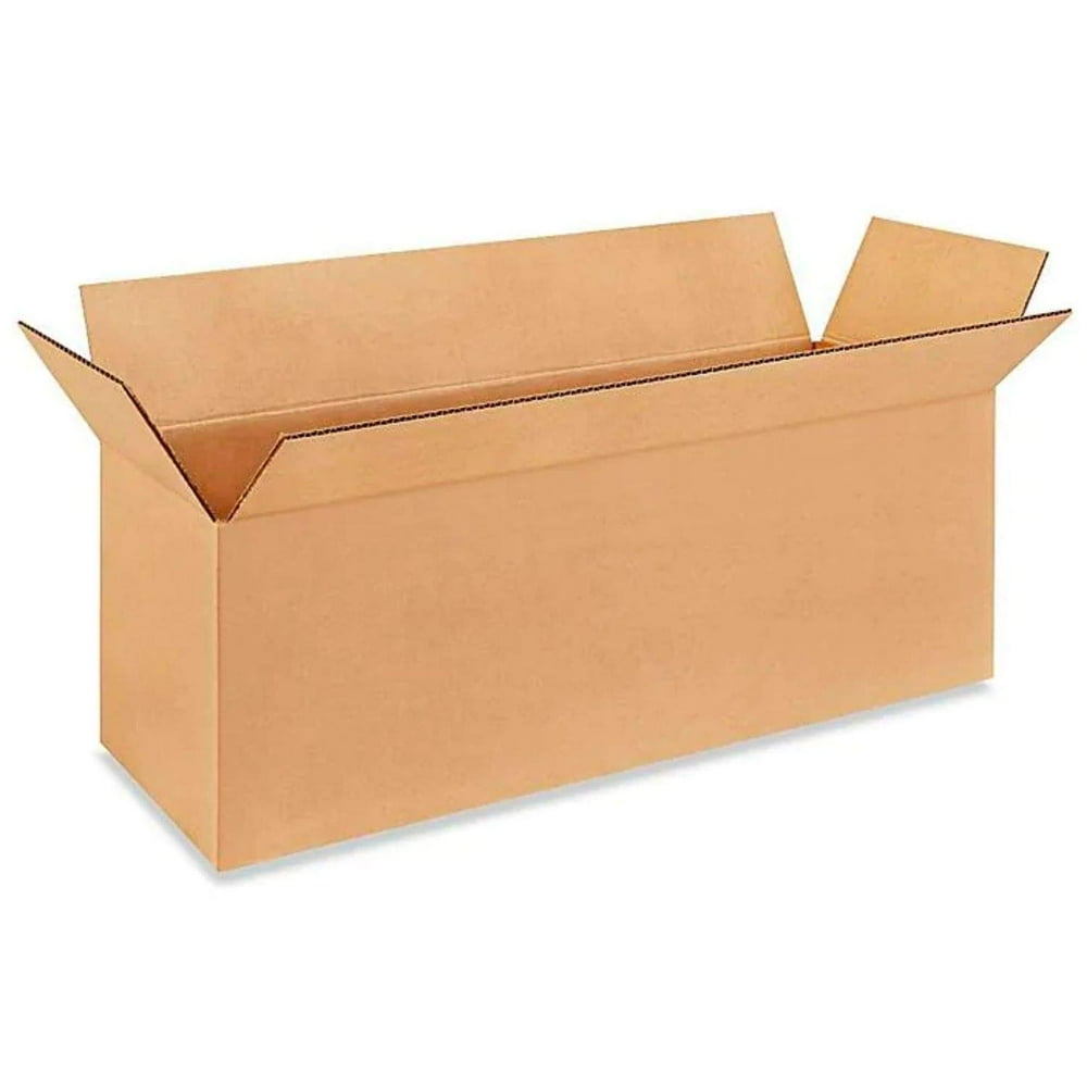 IDL Packaging Long Corrugated Shipping Boxes 18"L x 6”W x 6"H (Pack of
