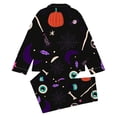 thumbnail image 4 of WOYY Girls Halloween Pajama Set Notch Collar Long Sleeve Shirt with Pants PJs, Sizes 3-14, 4 of 4