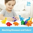 thumbnail image 2 of Juguetes De Dinosaurios Para Contar Letras A Juego Con Alfabeto Abc De Doble Cara Aprendizaje Preescolar Mayúsculas Minúsculas Clasificación Sensorial Juegos De Juguetes Educativos Montessori Para Niñ, 2 of 5