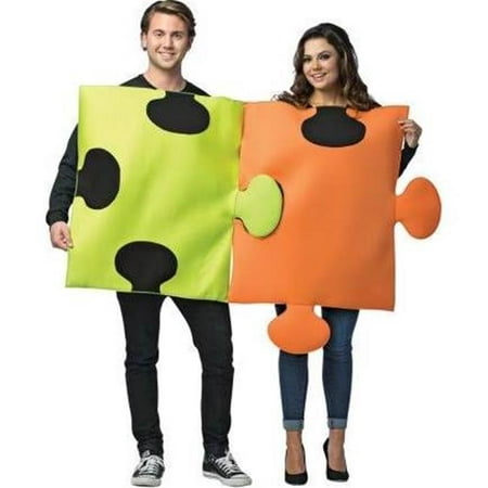 Puzzle Pieces Adult Couples Costume, Adult Unisex