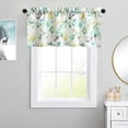 thumbnail image 2 of Bedroom Curtain Valance, Watercolor Flower Printed Decorative Solid Window Treatment for Living Dining Room, Rod Pocket, 52 x 18 in, 1 Panel, 2 of 6