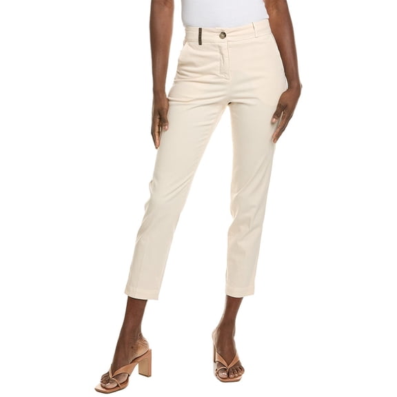 Peserico womens Pant, 38, White
