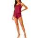 thumbnail image 2 of Pijamas de satén para mujer INSPIRE CHIC, conjunto de camisón sin mangas y pantalones cortos, set de lounge de seda XL rojo, 2 of 6