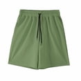 thumbnail image 4 of Yievot Mens Swim Trunks Drawstring Elastic Waist Bermuda Shorts Breathable Gym Workout Athletic Shorts with Pockets, 4 of 6