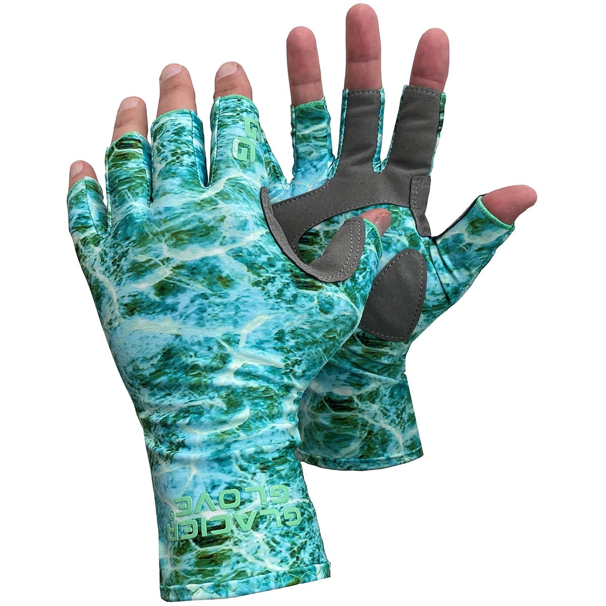 Glacier Glove Glacier Glove Islamorada Fingerless Sun Gloves Green