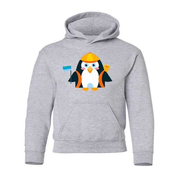 Penguin With A Hat Hoodie Juniors -Image by Shutterstock, Small