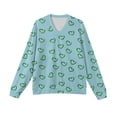 thumbnail image 5 of LWavelet Men's Blush & Burgundy Heart Sweater - Soft Tone Design, Great for Valentine's Day Outings & Understated Romantic Style Turquoise 3XL, 5 of 5