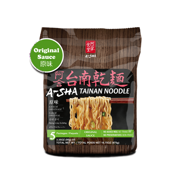 5 Pack Asha Original Sauce Healthy Thin Tainan Ramen Noodles 16 75 Oz Walmart Com Walmart Com