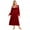 Red, variant on Womens Vintage Red Velvet Nightgowns, Long Sleepwear For Women Gift Party Dress For Sleepshirts